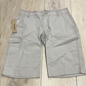 DKNY Women's Gray Cargo Bermudas